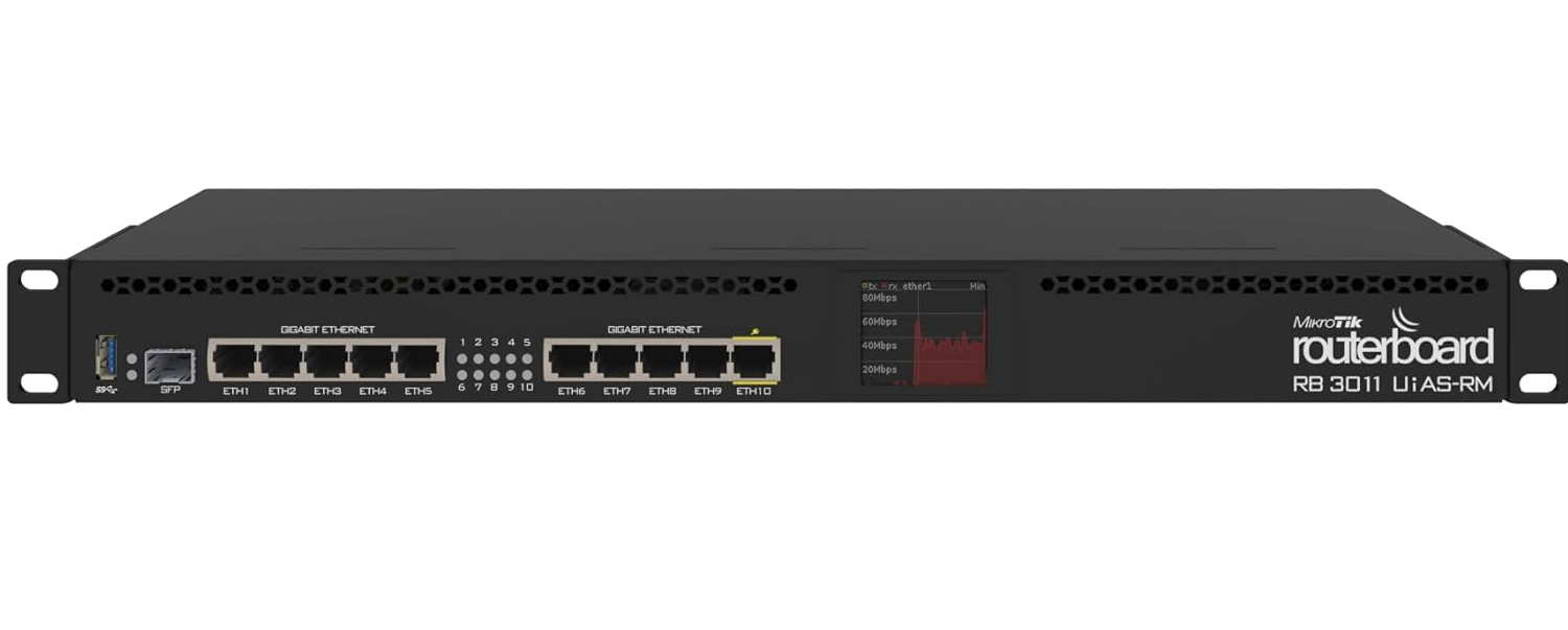 ROUTER BOARD MIKROTIK RB3011 RAM 1GB 10PORT GIGA CPUX2